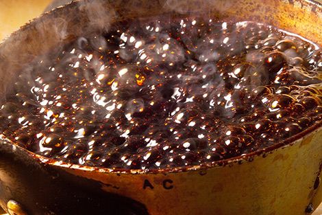 Caramel ebullition compressor